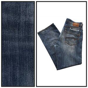 Mavi Men’s Max Mid Rise Wide Leg Blue Denim Jeans 36x32